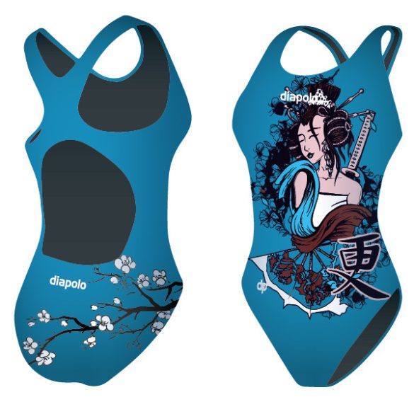 Damen Schwimmanzug-Geisha mit breiten Trägern
