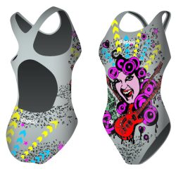 WOMEN'S THICK STRAP SWIMSUIT - Guitar