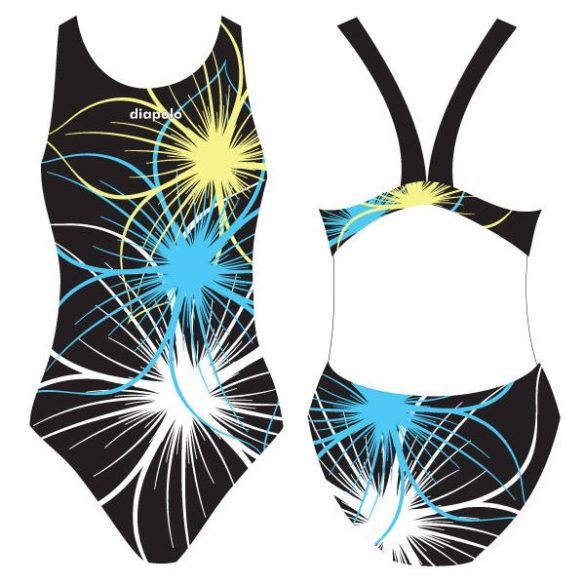 Women's thick starp swimsuit - Neonflower - 10