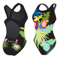 Damen Schwimmanzug-Parrot mit breiten Trägern