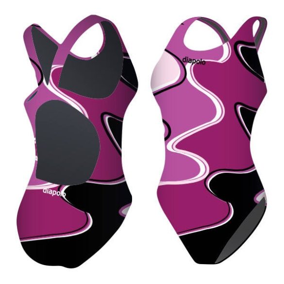 Damen Schwimmanzug-Wave 2 mit breiten Trägern