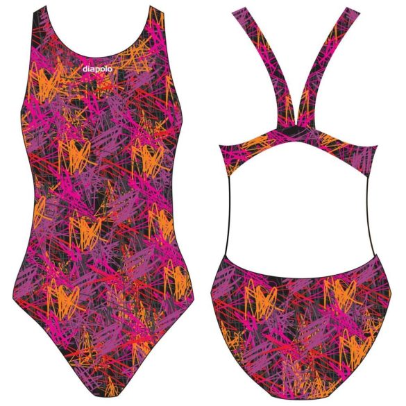 WOMEN'S THICK STRAP SWIMSUIT - Graphic - 1