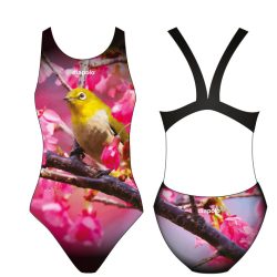 Damen Schwimmanzug-Yellow Bird mit breiten Trägern