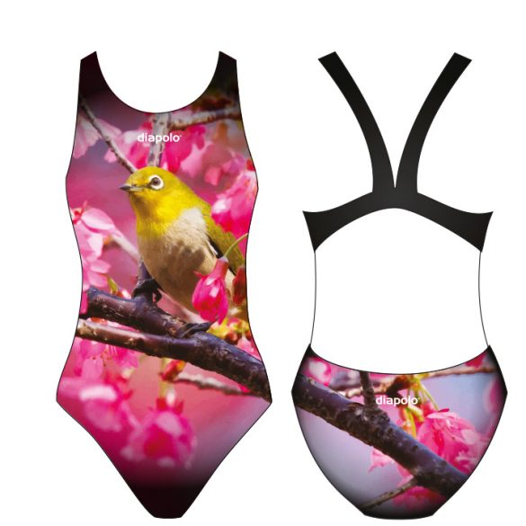 Women's thick strap swimsuit - Yellow Bird
