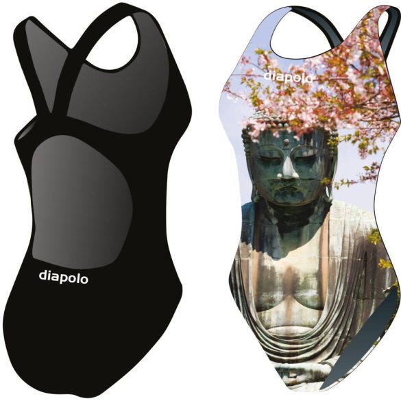 Damen Schwimmanzug-Buddha mit breiten Trägern