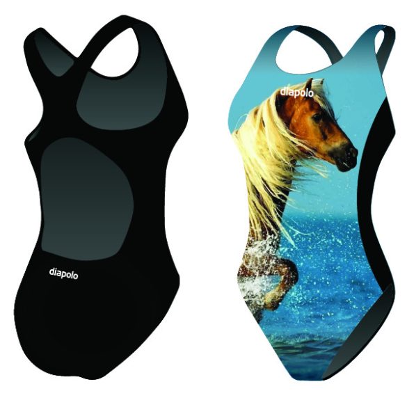Damen Schwimmanzug-Horse 1 mit breiten Trägern
