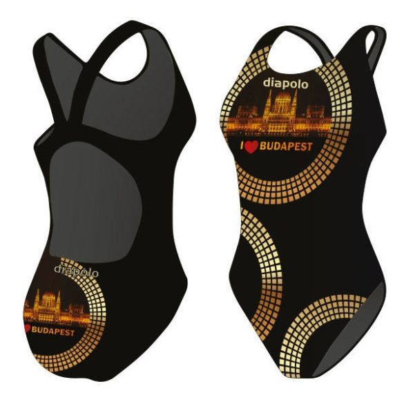 Damen Schwimmanzug-Budapest 3 mit breiten Trägern