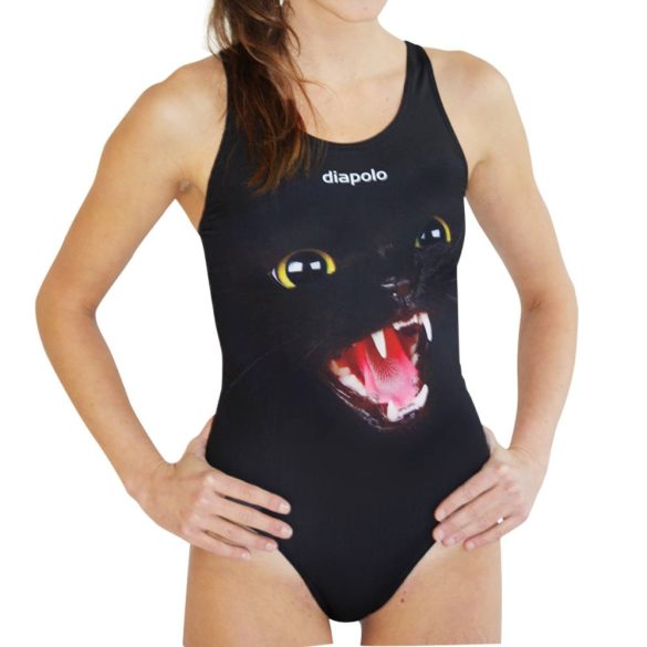 Damen Schwimmanzug-Wild Cat mit breiten Trägern