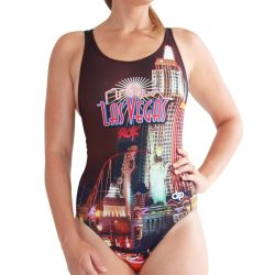 Damen Schwimmanzug-Las Vegas mit breiten Trägern
