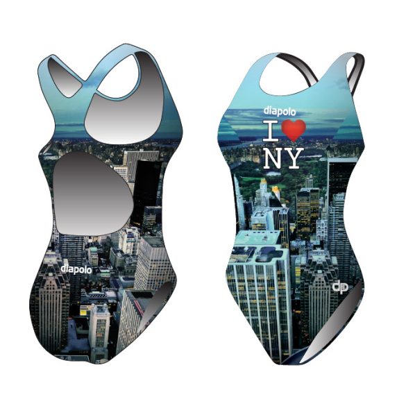Damen Schwimmanzug-New York mit breiten Trägern