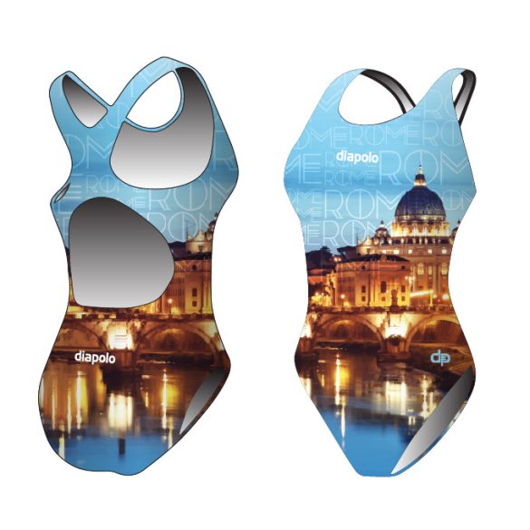 Damen Schwimmanzug-Rome mit breiten Trägern