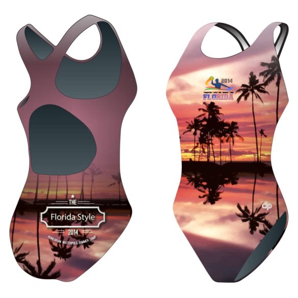 HWPSC - WOMEN'S THICK STRAP SWIMSUIT - Florida palms