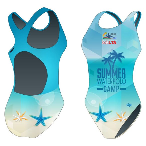 Damen Schwimmanzug-HWPSC Malta Sea Star mit breiten Trägern