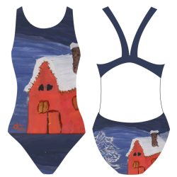 Women's thick strap swimsuit - Diapolo - Red House