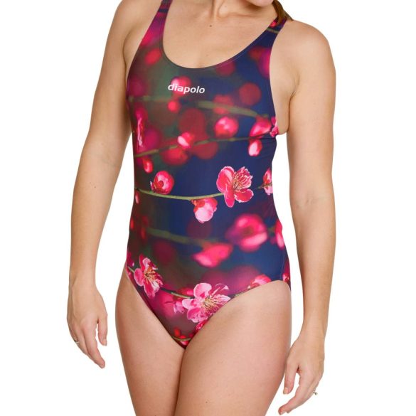 Damen Schwimmanzug-Blossom Flower mit breiten Trägern