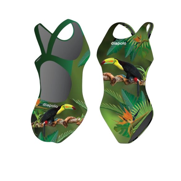 Damen Schwimmanzug-Tucan mit breiten Trägern