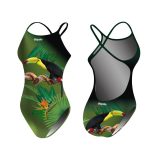 Damen Schwimmanzug-Tucan mit breiten Trägern