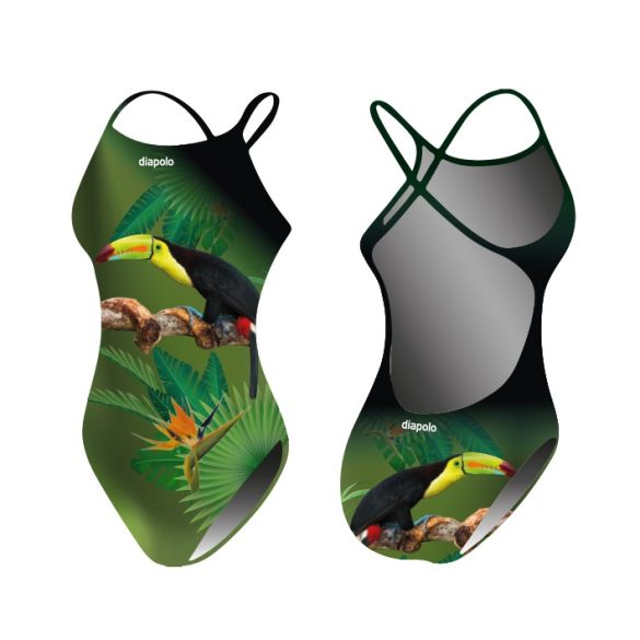 Damen Schwimmanzug-Tucan mit breiten Trägern