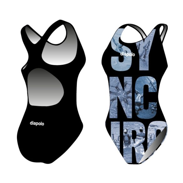 Women's thick strap swimsuit - Sync text