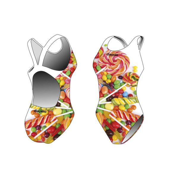 Damen Schwimmanzug-Candy mit breiten Trägern
