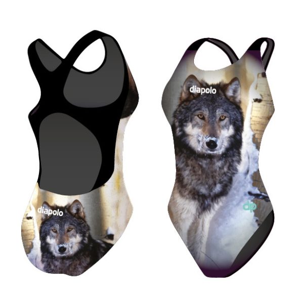 Damen Schwimmanzug-Wolf mit breiten Trägern