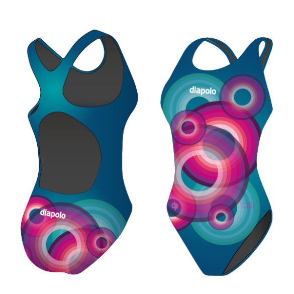 Damen Schwimmanzug-Circles mit breiten Trägern