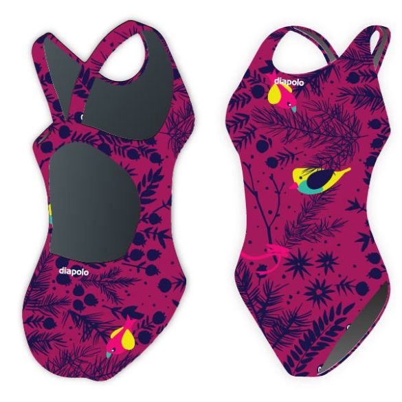 Women's thick strap swimsuit - Little birds 