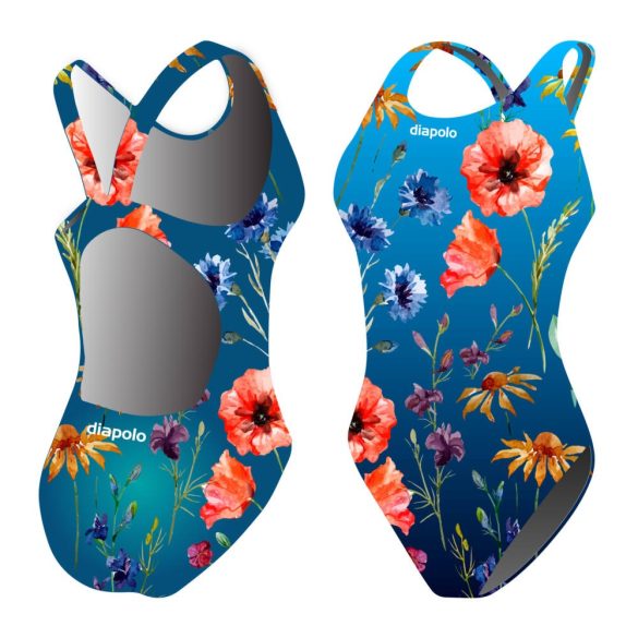 Damen Schwimmanzug-Poppy mit breiten Trägern