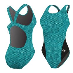 WOMEN'S THICK STRAP SWIMSUIT - EMERALD 1