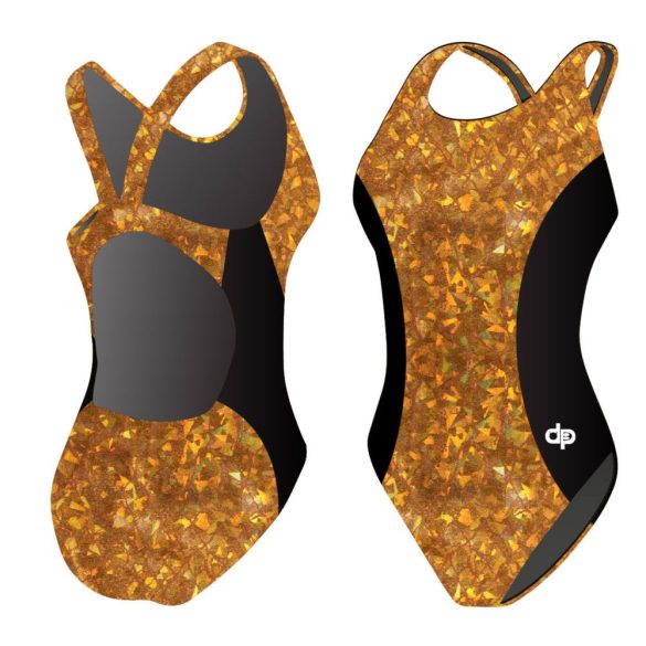 Damen Schwimmanzug-BRONZE 3 Hololycra mit breiten Trägern