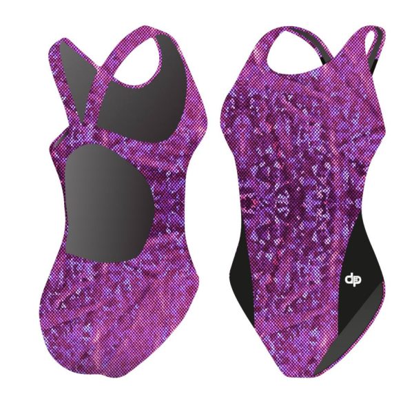 Damen Schwimmanzug-VIOLET 1 mit breiten Trägern