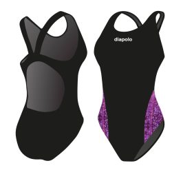 Damen Schwimmanzug-VIOLET 2 mit breiten Trägern