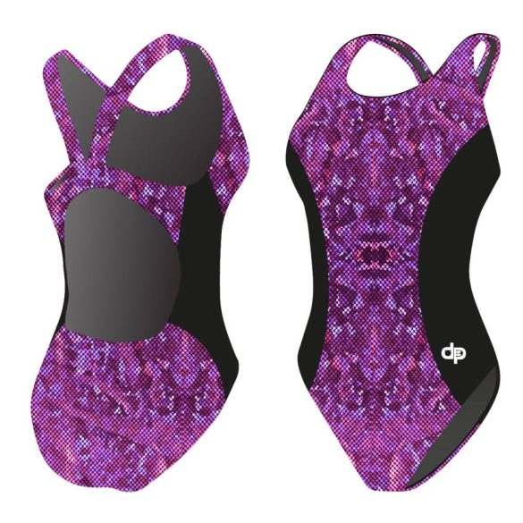 Damen Schwimmanzug-VIOLET 3 mit breiten Trägern