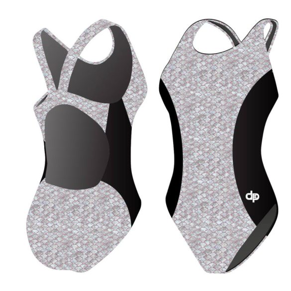 Damen Schwimmanzug-SILVER 3 Hololycra mit breiten Trägern