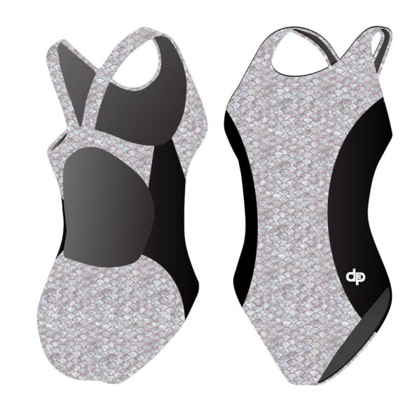 WOMEN'S THICK STRAP SWIMSUIT -  Hololycra - SILVER 3