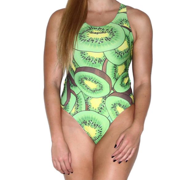Damen Schwimmanzug-Kiwi fruit mit breiten Trägern
