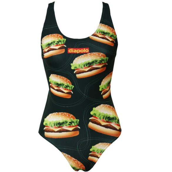 Damen Schwimmanzug-Burger mit breiten Trägern
