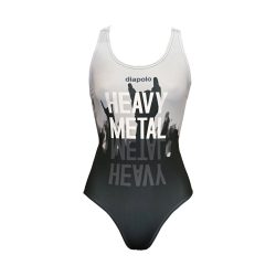 WOMEN'S THICK STRAP SWIMSUIT - Heavy Metal - 1