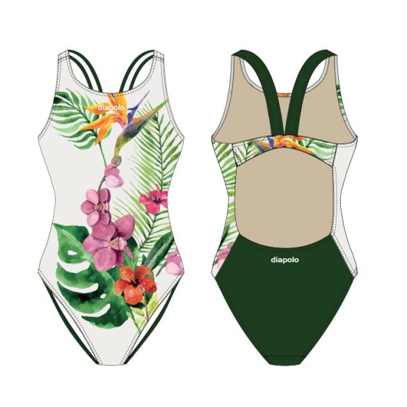 Damen Schwimmanzug-Orchid mit dünnen Trägern
