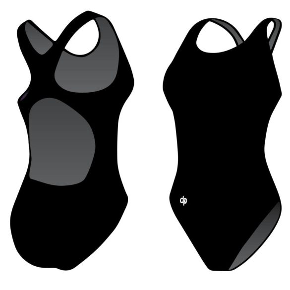 Women's Thick Straps Swimsuit - Black Classic
