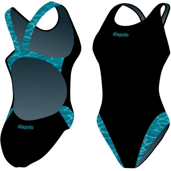 WOMEN'S THICK STRAP SWIMSUIT - Pool Wave 1
