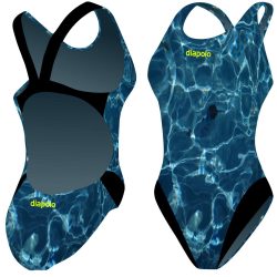 Damen Schwimmanzug-Pool Wave 2 mit breiten Trägern