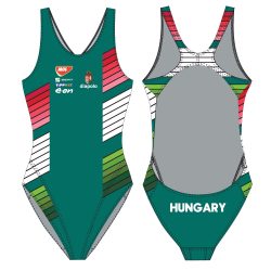   Ungarische Wasserball-Nationalmannschaft-Damen Schwimmanzug mit dünnen Riemen 2023
