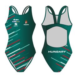   Ungarische Wasserball-Nationalmannschaft-Damen Schwimmanzug mit dünnen Riemen 2025