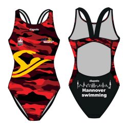 WASPO 98-Damen Schwimmanzug mit breiten Trägern 