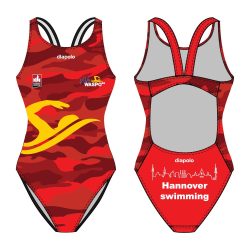 WASPO 98-Damen Schwimmanzug mit breiten Trägern 