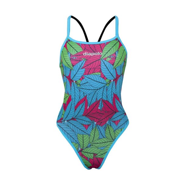 WOMEN'S THIN STRAP SWIMSUIT - Walnut Leaf