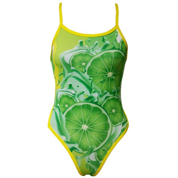 Damen Badeanzug-Lemon Lime Fruit mit dünnen Trägern