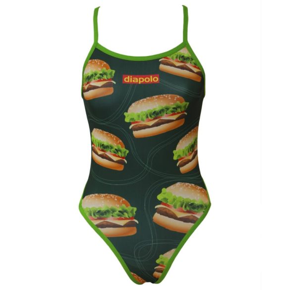 Damen Badeanzug-Hamburger mit dünnen Trägern