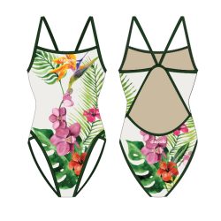 Damen Schwimmanzug-Orchid mit breiten Trägern